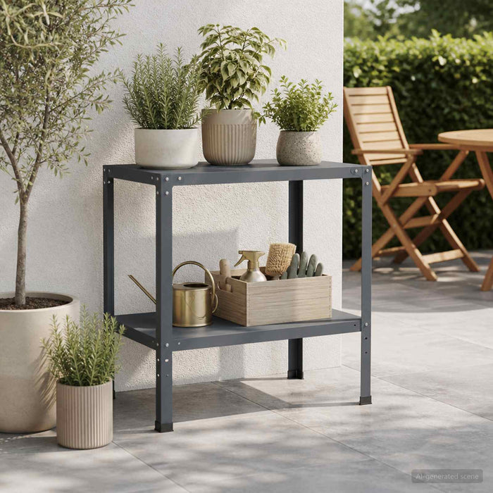 Masă pentru ghivece 100 x 50 x 80 cm Oțel vopsit electrostatic WALTI