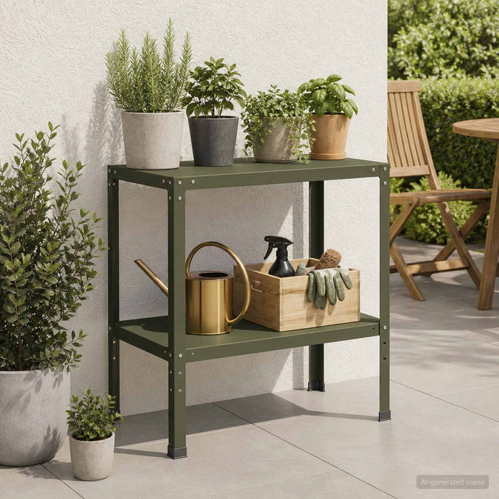Masă pentru ghivece 100 x 50 x 80 cm Oțel vopsit electrostatic WALTI