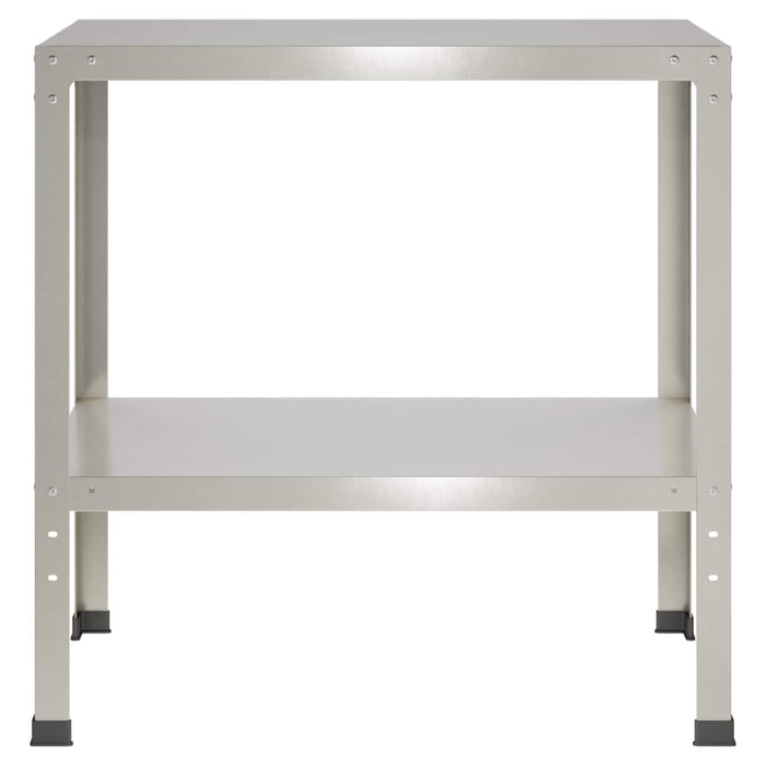 Masă pentru ghivece 100 x 50 x 80 cm Oţel inoxidabil Argintiu WALTI