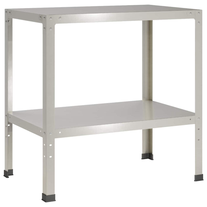 Masă pentru ghivece 80 x 50 x 80 cm Oţel inoxidabil Argintiu WALTI