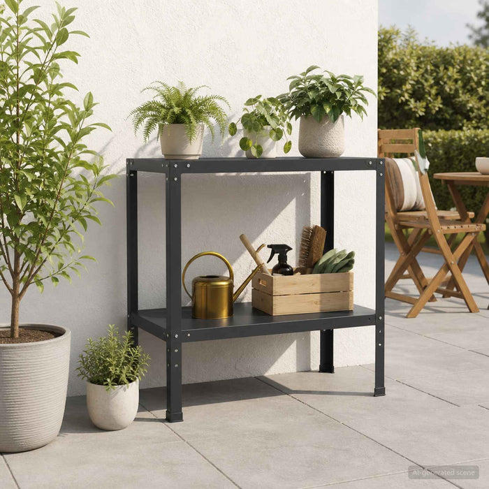 Masă pentru ghivece 60 x 50 x 80 cm Oțel vopsit electrostatic WALTI