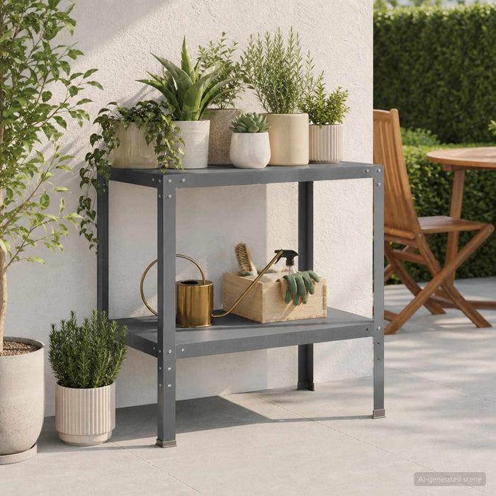 Masă pentru ghivece 60 x 50 x 80 cm Oțel vopsit electrostatic WALTI