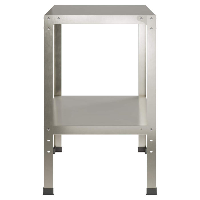 Masă pentru ghivece 60 x 50 x 80 cm Oţel inoxidabil Argintiu WALTI