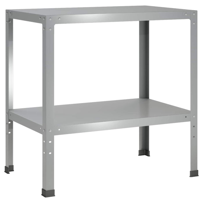 Masă pentru ghivece 60 x 50 x 80 cm Oțel Galvanizat Argintiu WALTI