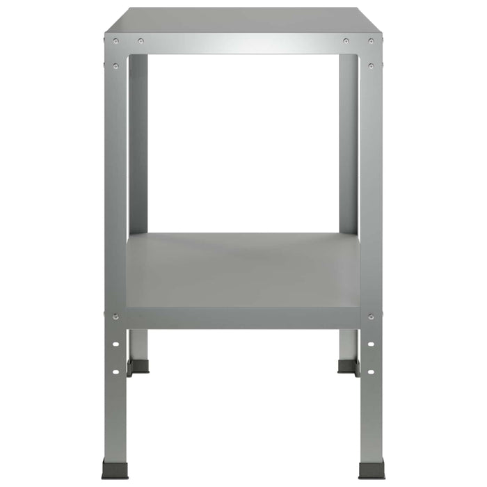 Masă pentru ghivece 60 x 50 x 80 cm Oțel Galvanizat Argintiu WALTI