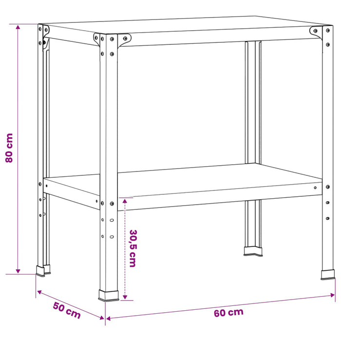 Masă pentru ghivece 60 x 50 x 80 cm WALTI