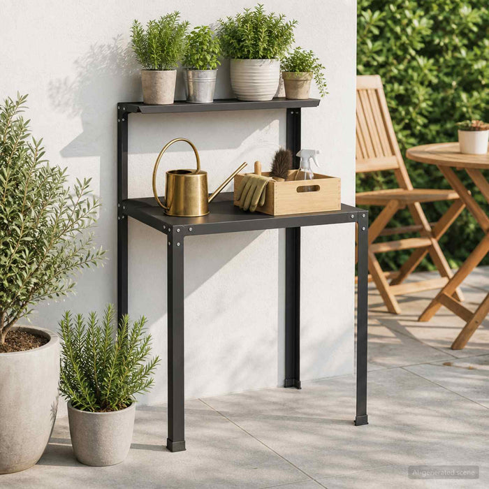 Masă pentru ghivece 100 x 50 x 104 cm Oțel vopsit electrostatic WALTI