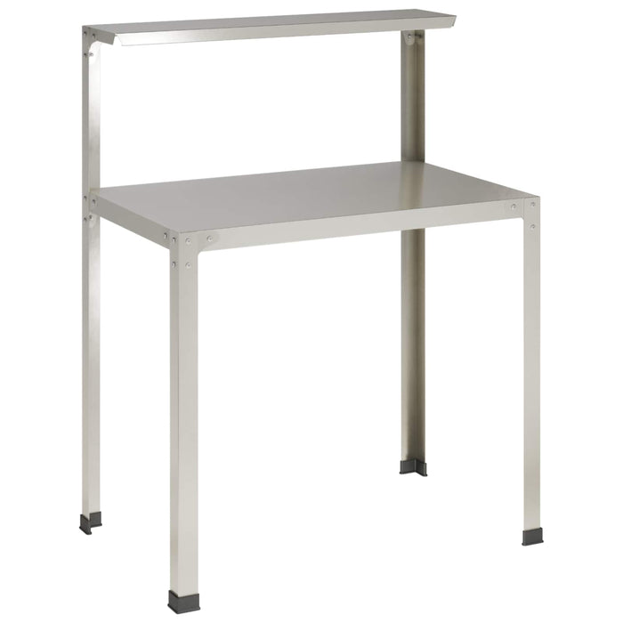 Masă pentru ghivece 100 x 50 x 104 cm Oţel inoxidabil Argintiu WALTI