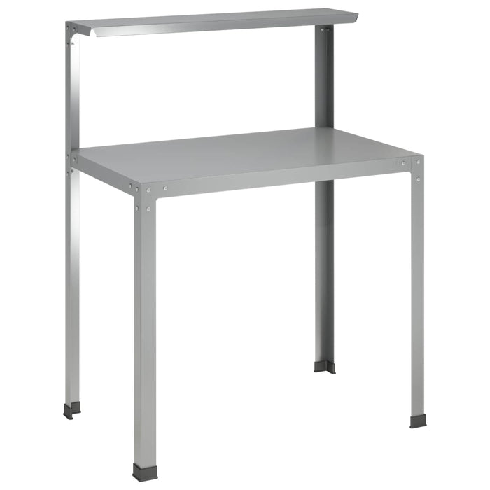 Masă pentru ghivece 100 x 50 x 104 cm Oțel Galvanizat Argintiu WALTI
