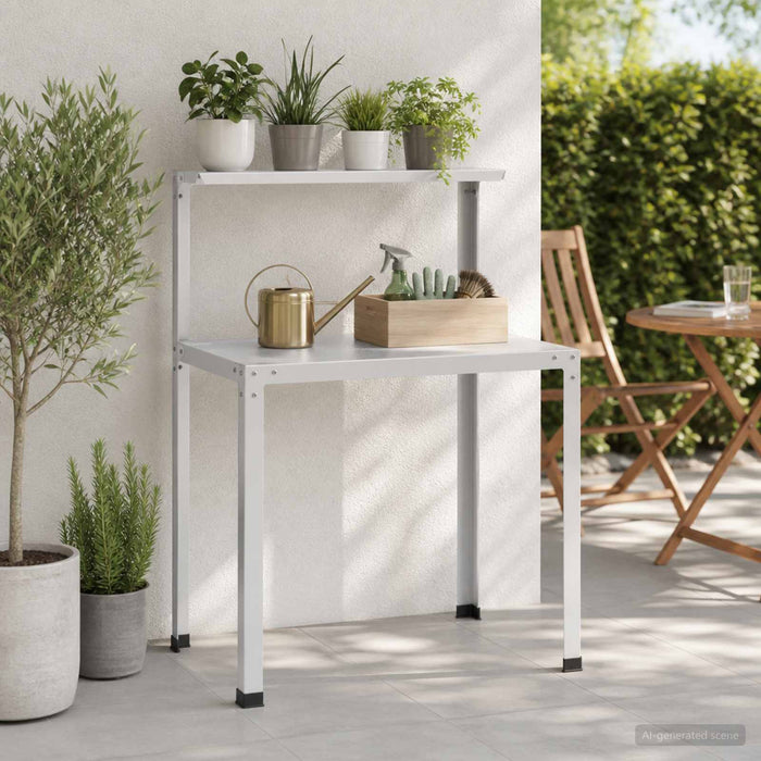 Masă pentru ghivece 80 x 50 x 104 cm Oțel vopsit electrostatic - WALTI WALTI
