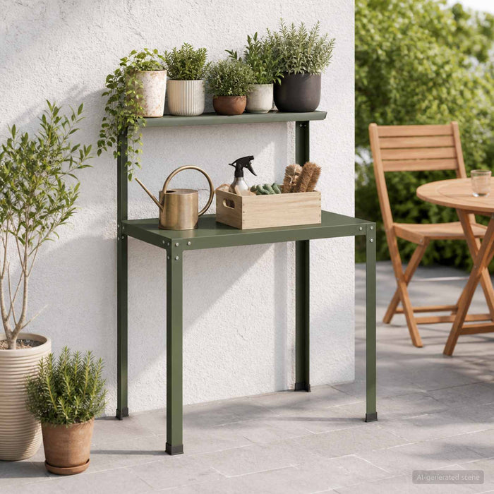 Masă pentru ghivece 80 x 50 x 104 cm Oțel vopsit electrostatic WALTI