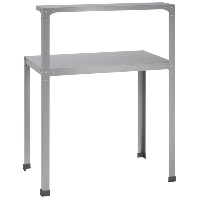Masă pentru ghivece 80 x 50 x 104 cm Oțel Galvanizat Argintiu WALTI