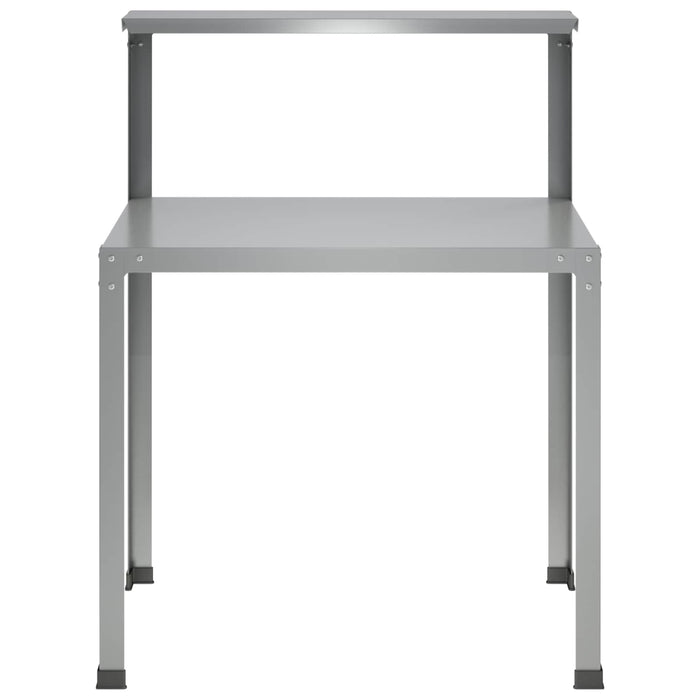 Masă pentru ghivece 80 x 50 x 104 cm Oțel Galvanizat Argintiu WALTI