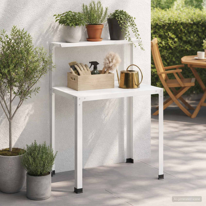 Masă pentru ghivece 60 x 50 x 104 cm Oțel vopsit electrostatic WALTI