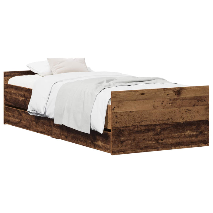Cadru de pat Lemn vechi 90 x 200 cm Lemn prelucrat WALTI
