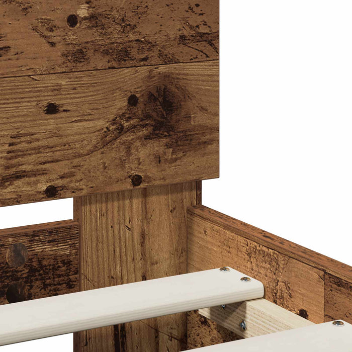 Cadru de pat Lemn vechi 140 x 190 cm Lemn compozit - WALTI WALTI