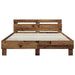 Cadru de pat Lemn vechi 140 x 190 cm Lemn compozit - WALTI WALTI
