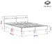 Cadru de pat Lemn vechi 140 x 190 cm Lemn compozit - WALTI WALTI