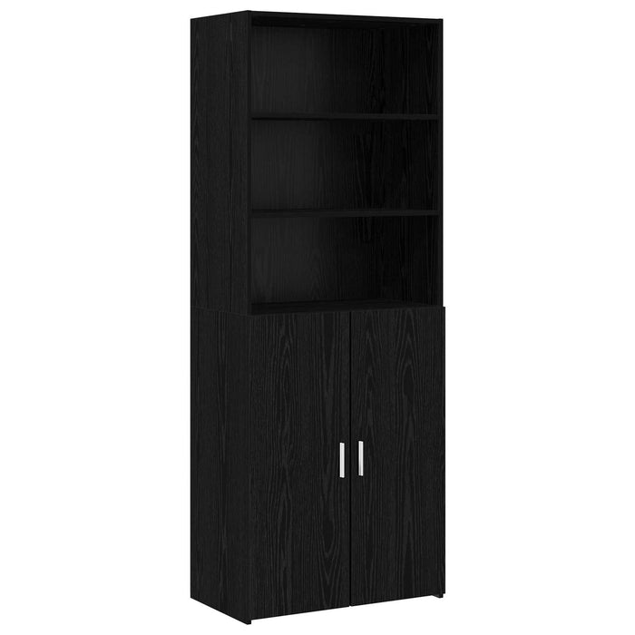 Bufet Stejar Negru 70 x 42,5 x 185 cm Lemn prelucrat WALTI