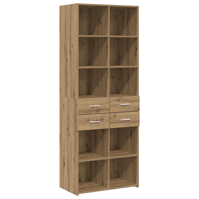 Bibliotecă Stejar artizanal 30 x 42.4 x 185.2 cm WALTI