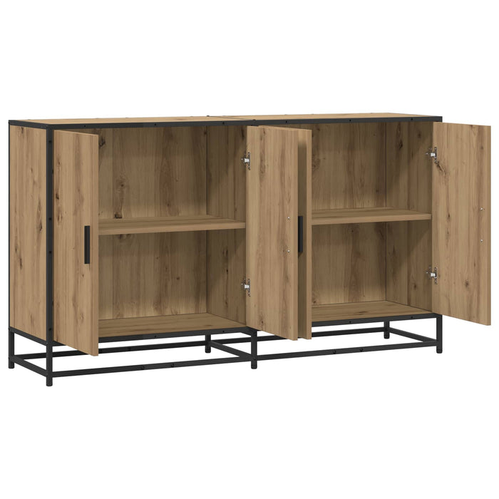 Bufet Stejar Artizanal 134 x 35 x 76 cm Lemn prelucrat WALTI