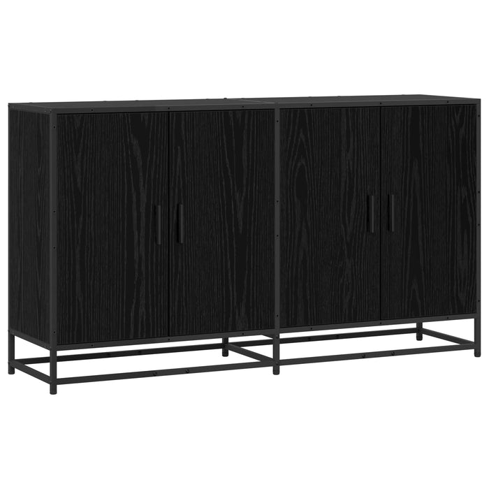 Bufet Stejar Negru 134 x 35 x 76 cm Lemn prelucrat WALTI