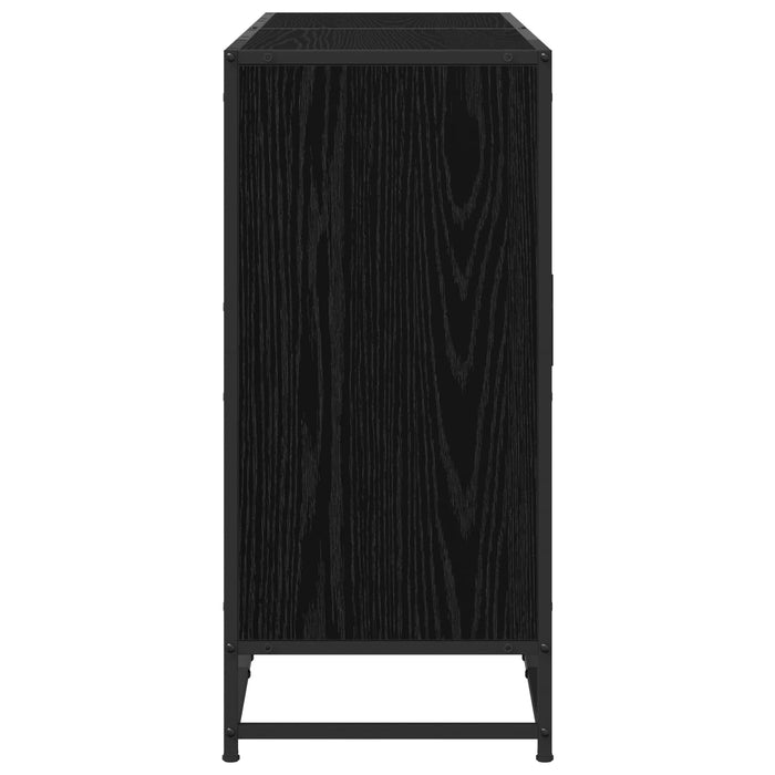 Bufet Stejar Negru 134 x 35 x 76 cm Lemn prelucrat WALTI