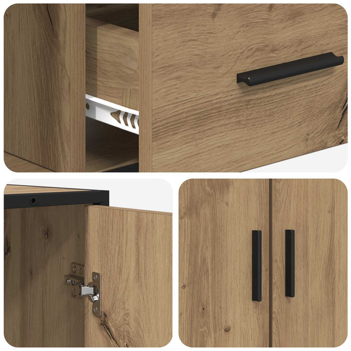Bufet Stejar Artizanal 92 x 35 x 76 cm Lemn prelucrat WALTI