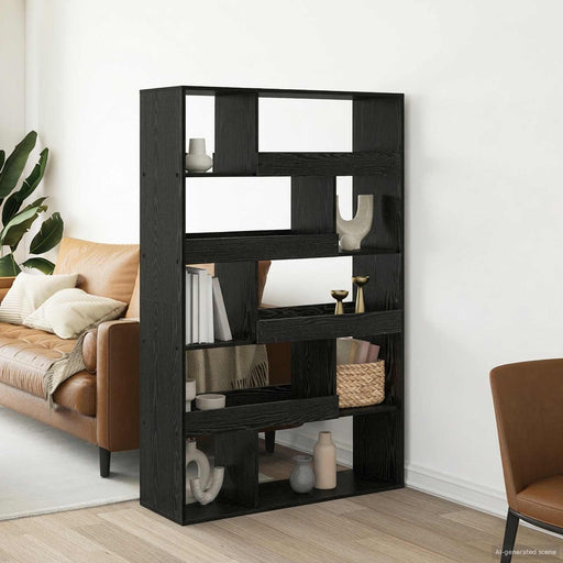 raft de cărți Stejar negru 100 x 33 x 156,5 cm Lemn compozit - WALTI WALTI