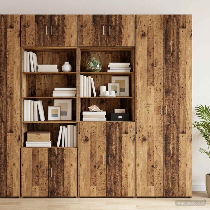 Dulap de depozitare cu rafturi Lemn vechi 70 x 42,5 x 225 cm WALTI