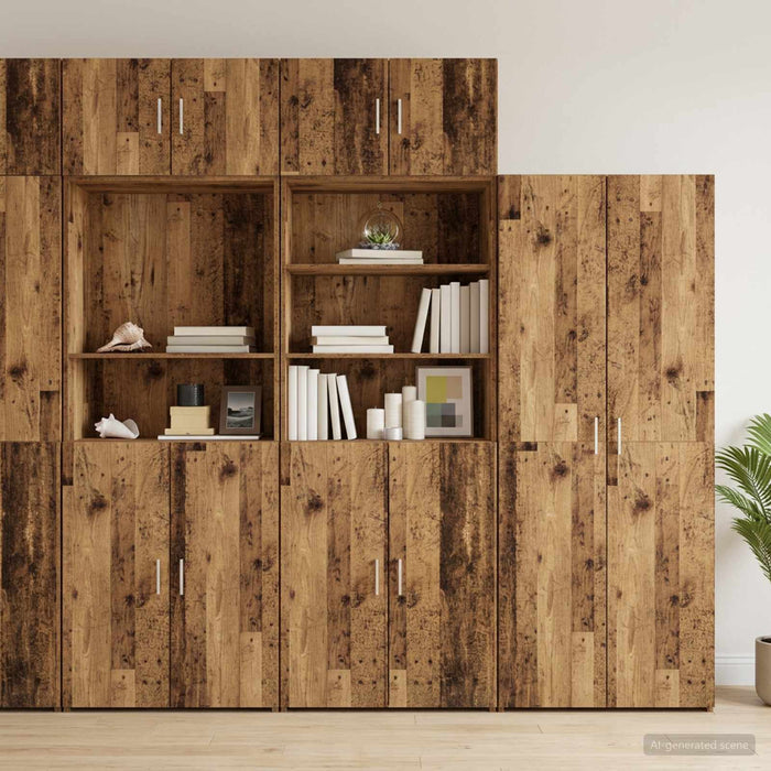 Dulap de depozitare cu rafturi Lemn vechi 70 x 42,5 x 225 cm WALTI