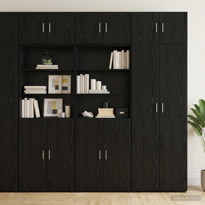 Dulap de depozitare cu rafturi Stejar Negru 70 x 42,5 x 225 cm WALTI