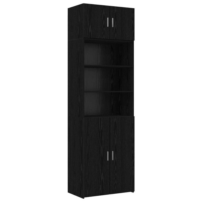 Dulap de depozitare cu rafturi Stejar Negru 70 x 42,5 x 225 cm WALTI