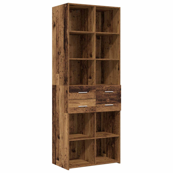 Dulap de depozitare cu rafturi Lemn vechi 70 x 42,5 x 225 cm WALTI