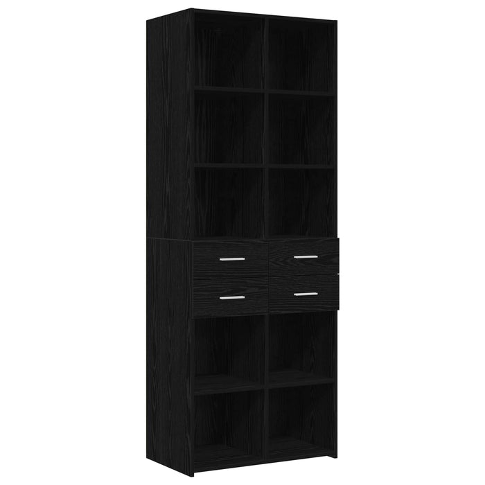 Dulap de depozitare cu rafturi Stejar Negru 70 x 42,5 x 225 cm WALTI