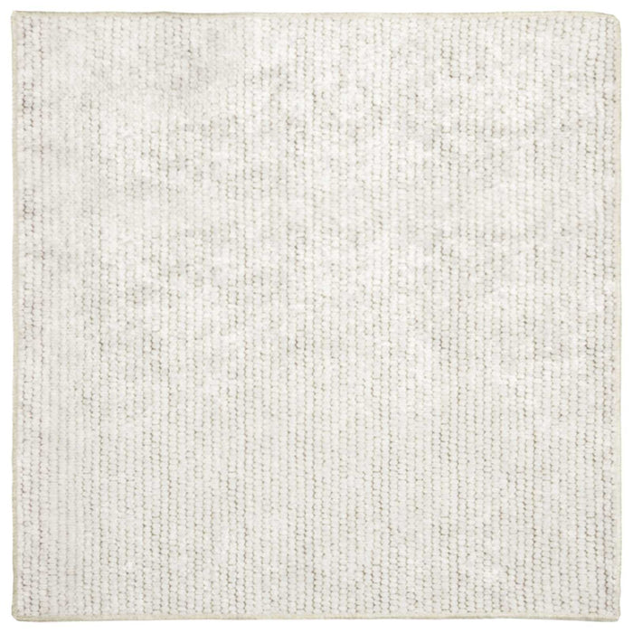 Covor Crem 100 x 100 cm 100% Polyester 3 mm Spălabil WALTI