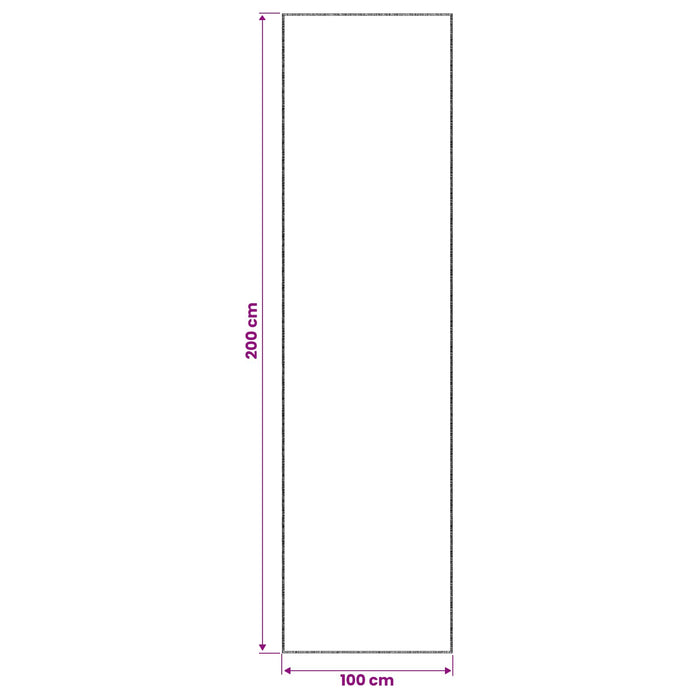 Covor Crem 100 x 200 cm 100% Polyester 3 mm Spălabil WALTI