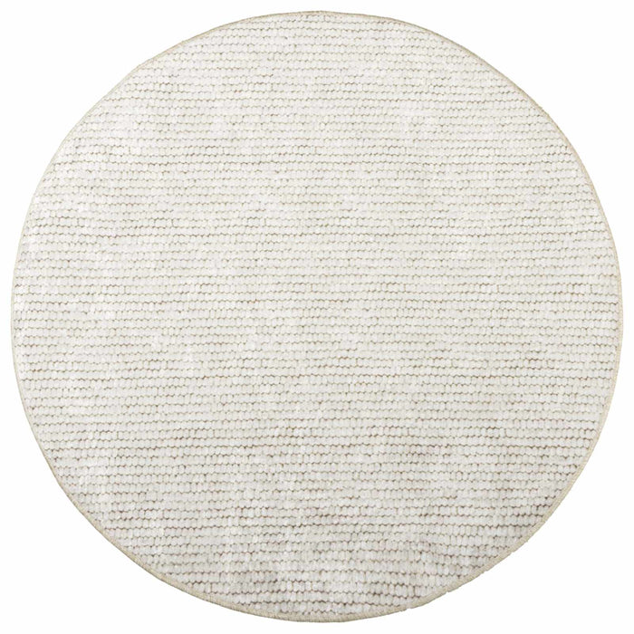 Covor Crem Ø 120 cm 100% Polyester 3 mm Spălabil WALTI