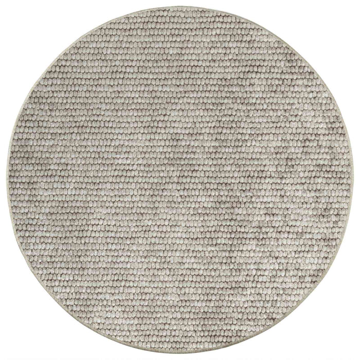 Covor Bej Ø 120 cm 100% Polyester 3 mm Spălabil WALTI