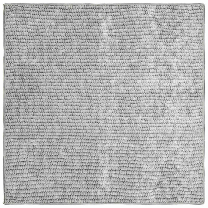 Covor Gri 100 x 100 cm 100% Polyester 3 mm Spălabil WALTI