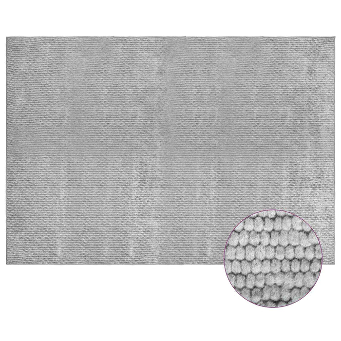 Covor Gri 120 x 180 cm 100% Polyester 3 mm Spălabil WALTI