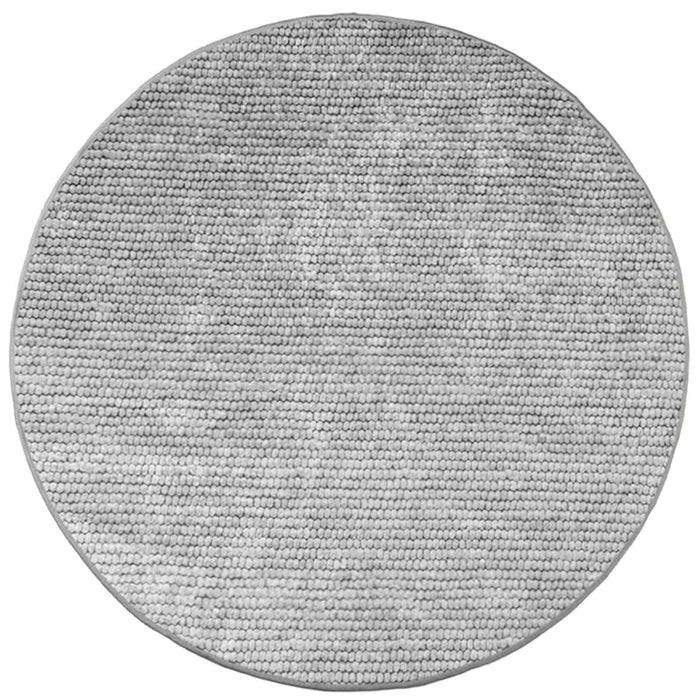 Covor Gri Ø 120 cm 100% Polyester 3 mm Spălabil WALTI