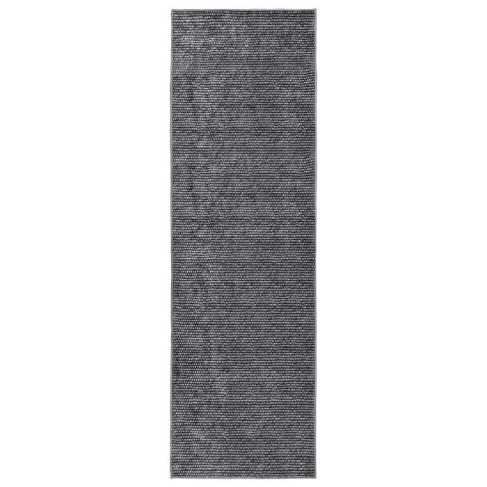 Covor Antracit 50 x 150 cm 100% Polyester 3 mm Spălabil WALTI
