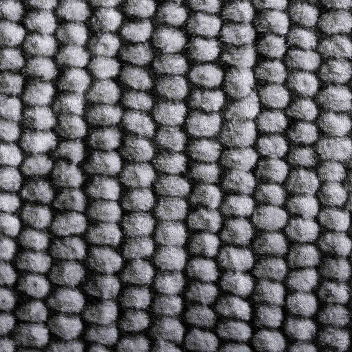 Covor Antracit 50 x 400 cm 100% Polyester 3 mm Spălabil WALTI