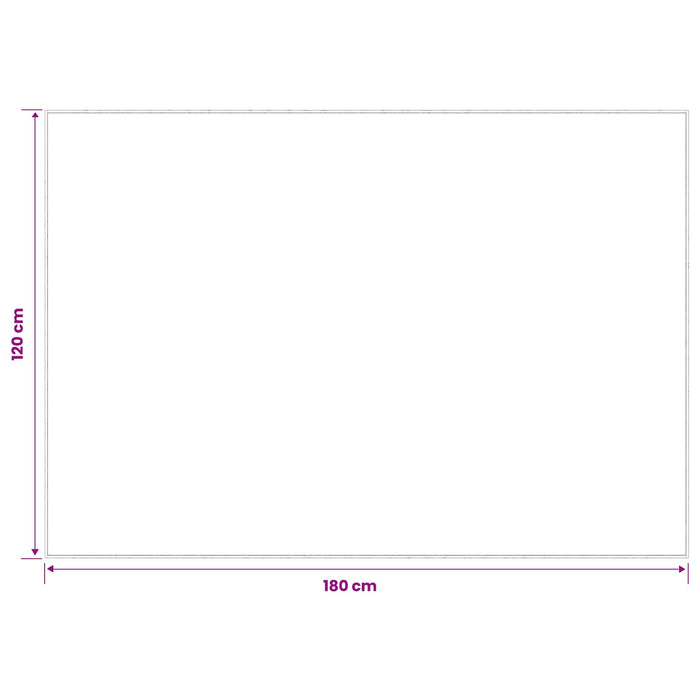 Covor Antracit 120 x 180 cm 100% Polyester 3 mm Spălabil WALTI