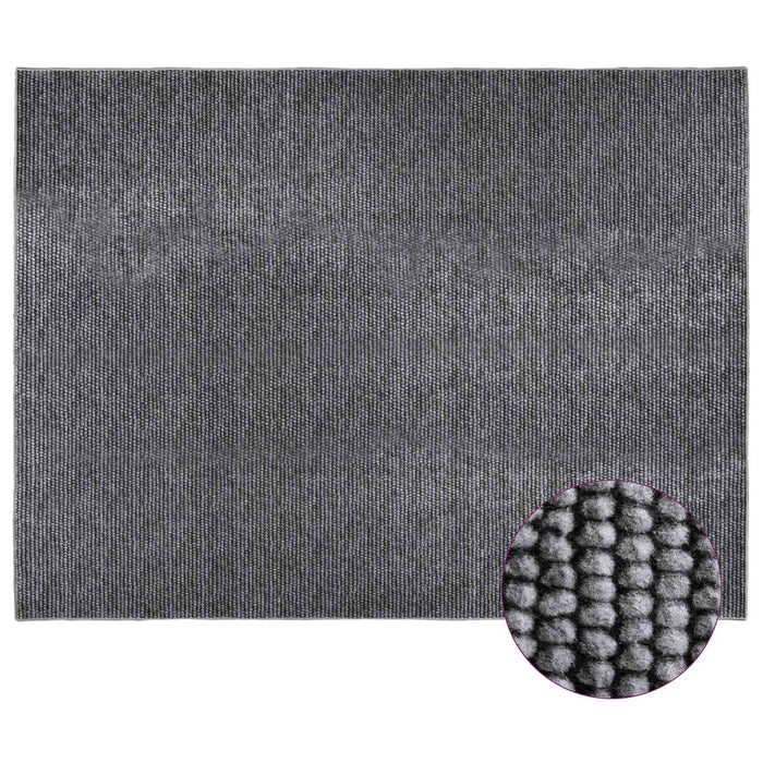 Covor Antracit 300 x 400 cm 100% Polyester 3 mm Spălabil WALTI