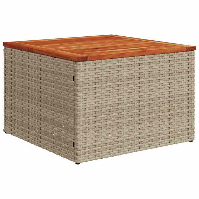 Set de canapea 6 buc. Beige și gri deschis Ratan poli și Oțel WALTI