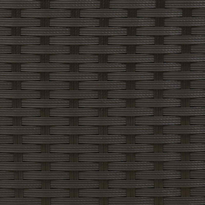 Set de canapea 5 buc. Negru Ratan poli și Oțel WALTI