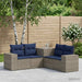 Set de canapea 5 buc. Gri și albastru marin 200 x 200 x 85 cm - WALTI WALTI