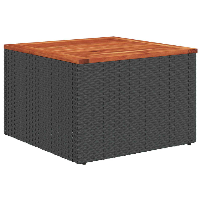 Set de canapea 8 buc. Negru și Albastru Ratan poli și Oțel WALTI